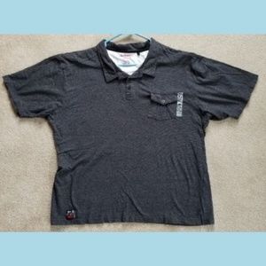 Doghouse Slim Fit Mens Size XXL black/ white Shirt